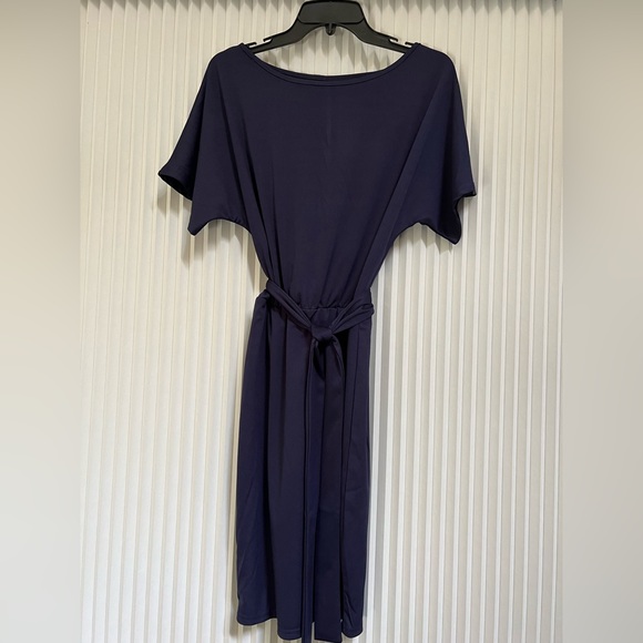 Shein Batwing Sleeve Belted Fitted Dress - Picture 6 of 7